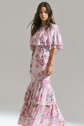 ESTAMPADO FLORAL CON BASE ROSA