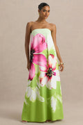 ESTAMPADO FLORAL VERDE LOCALIZADO