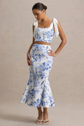 Estampado porcelana azul